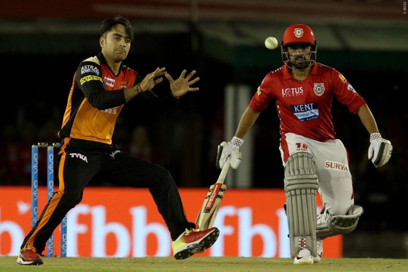 Rashid Khan went for 55 runs in his 4 overs, which is t
