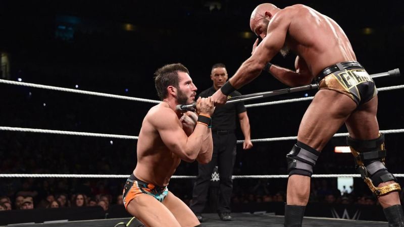Gargano made his ex-friend tap out using his ownkneebrace