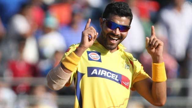 Ravindra Jadeja celebrates after a wicket