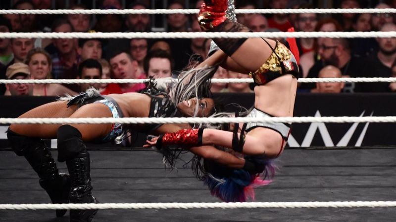 Asuka gets tossed by NXT&#039;s only woman capable of hitting as hard as she can (at the time, at least).