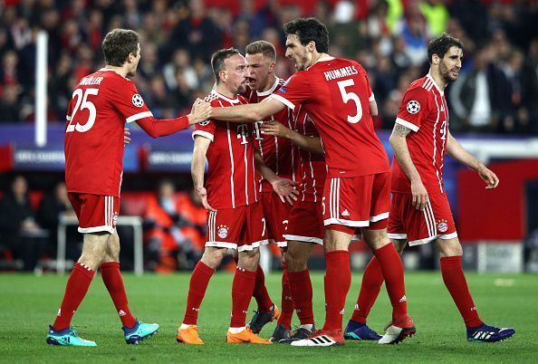 Sevilla FC v Bayern Muenchen - UEFA Champions League Quarter Final Leg One