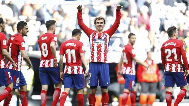 Griezmann just loves the Bernabeu surroundings