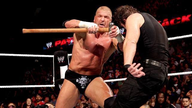 Will Triple H resort to his trusted weapon?