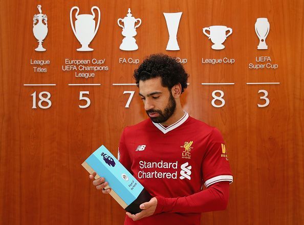 Mohamed Salah is Awarded with the EA SPORTS Player of the Month for March