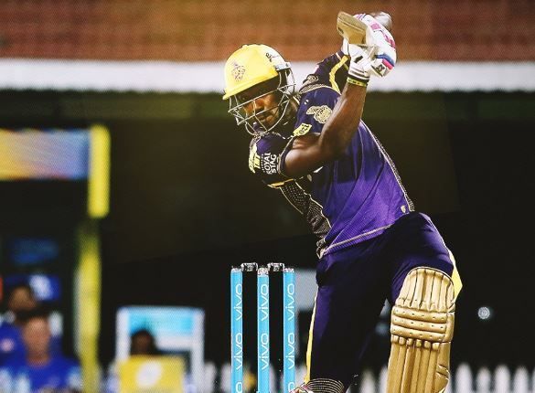 Andre Russell showcased some serious talent in the middle (Image: FB/KKR)