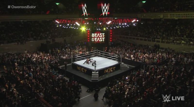 A unique look, not just for a WWE arena but for a WWE broadcast.
