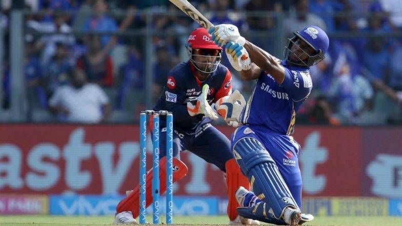 Evin Lewis against Delhi Daredevils