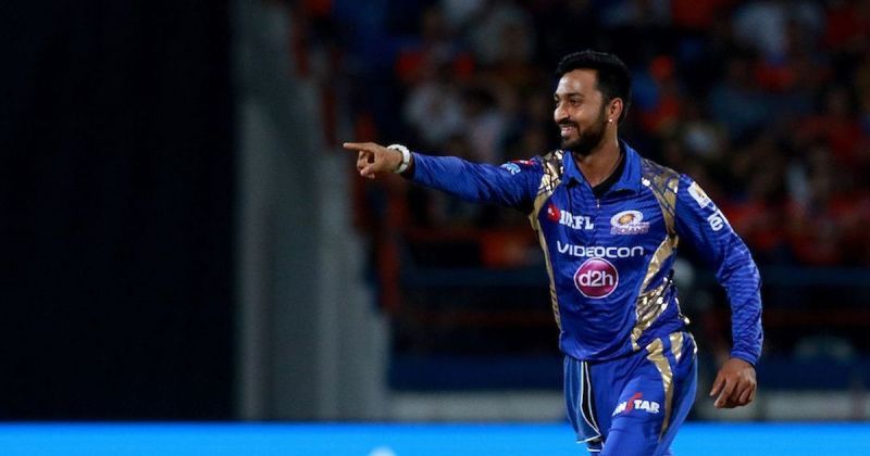 Image result for IPL 2018, MI vs RCB: Krunal Pandya