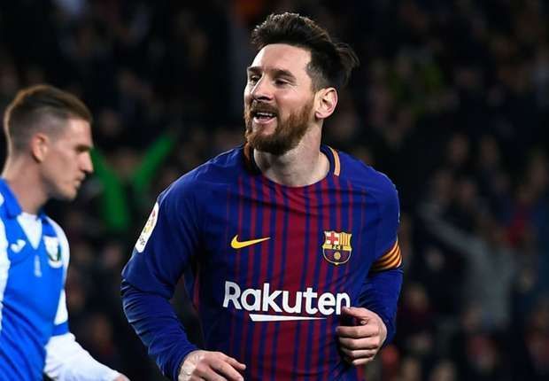 Messi scored three on the night against Leganes