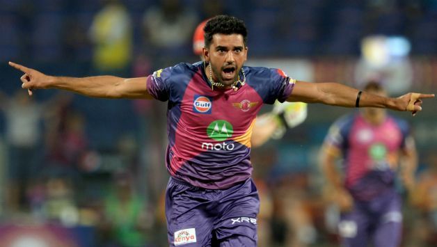 Image result for deepak chahar bowling ipl csk