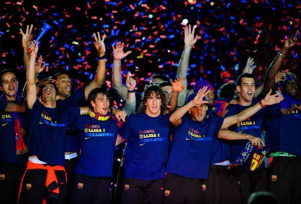 Barcelona Celebrates UEFA Champions League Victory