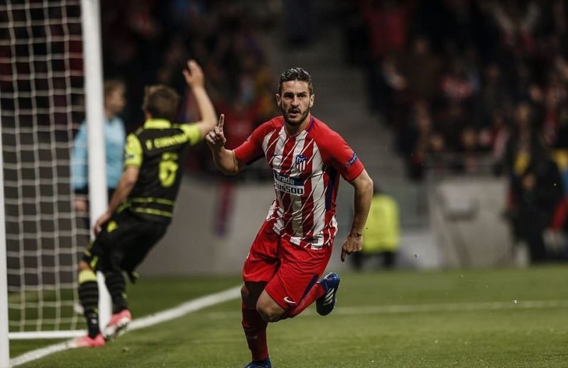 Koke starred in Atletico&#039;s 2-0 win over Sporting in the first leg of the quarter-finals