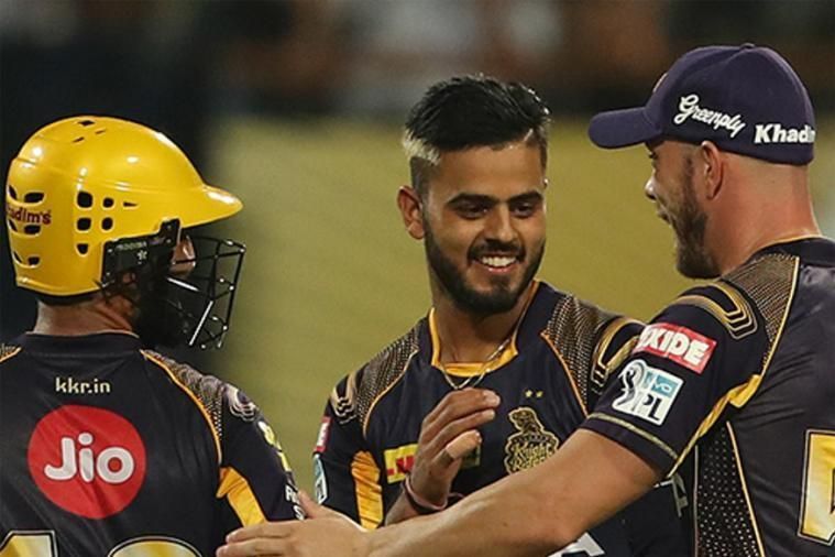 Nitish Rana brought KKR back in the match by taking back-to-back wickets