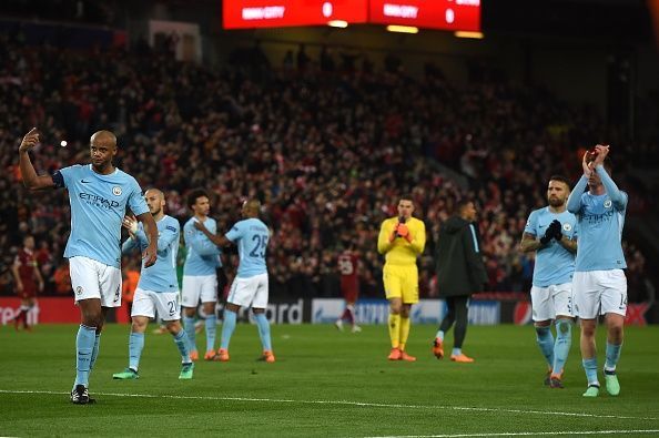 It was a rough night for the Man City players