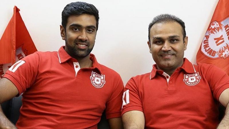 Virender Sehwag (right) has done a great job by appointed Ravichandran Ashwin (right) as KXIP's skipper