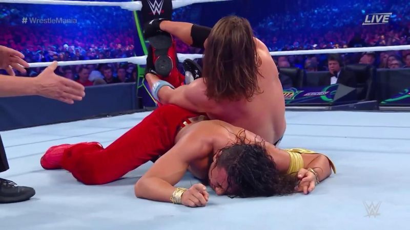 Styles overcame Nakamura