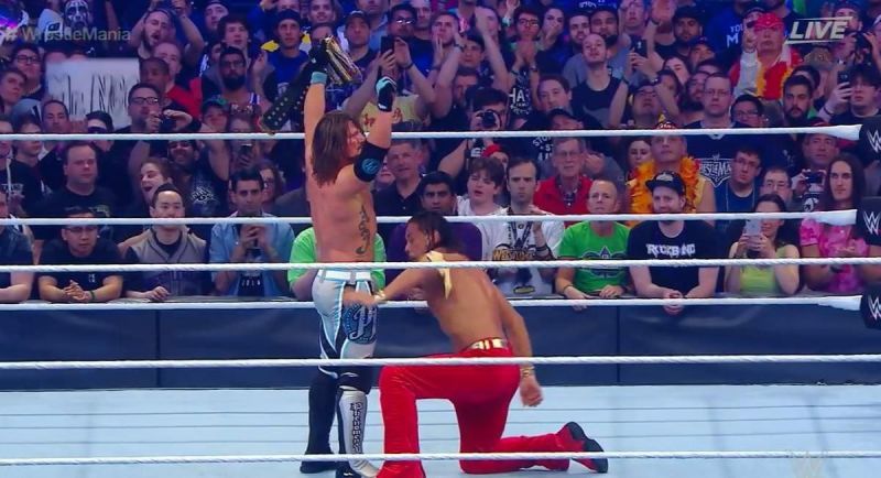 Nakamura providing some tough payback to AJ Styles