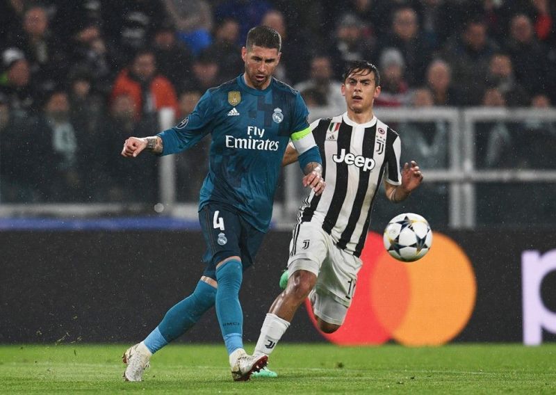 Ramos and Dybala will both miss the second leg fixture at the Bernabeu