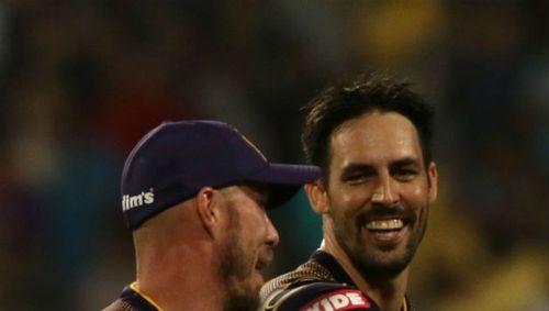 Image result for mitchell johnson kolkata knight riders