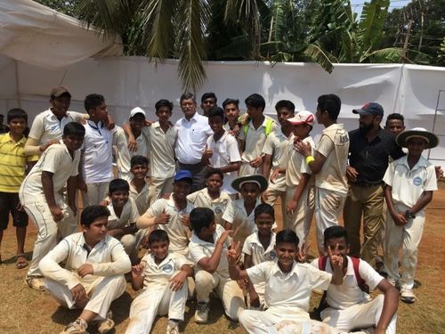 St. Xavier's High School, Fort players pose for a photo after the finals