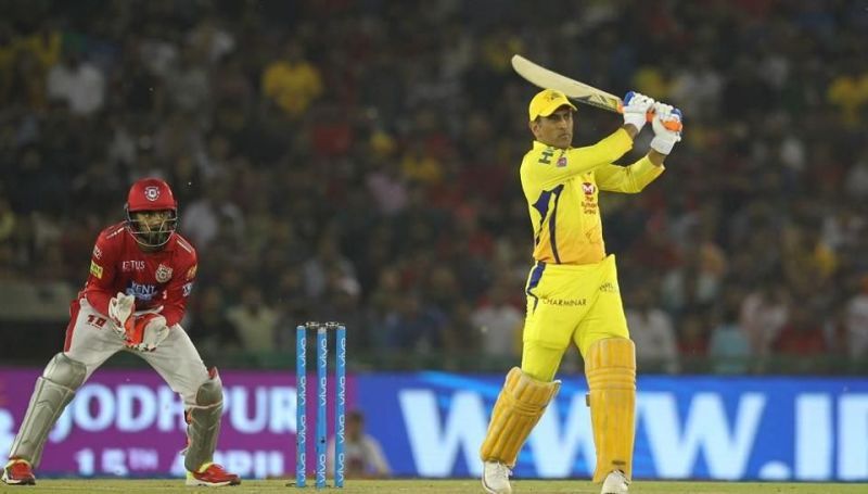 MS Dhoni in action during match twelve of the 2018 Indian Premier League 2018 (IPL 2018) between Kings XI Punjab and Chennai Super Kings at the Punjab Cricket Association IS Bindra Stadium in Mohali on&Atilde;&cent;&Acirc;&Acirc;Sunday.