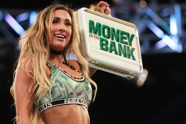 Carmella became the first woman to win the Money in the Bank