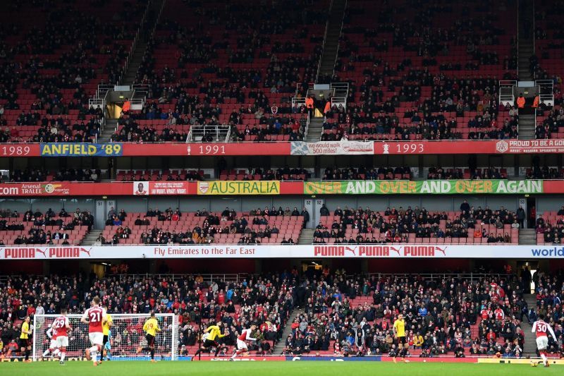 Emirates Stadium is getting empty