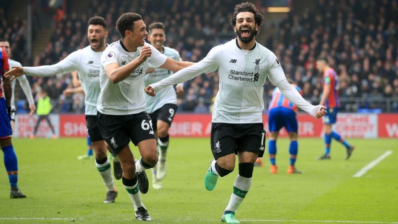Salah took his tally to 29 goals in the Premier League this season against Palace