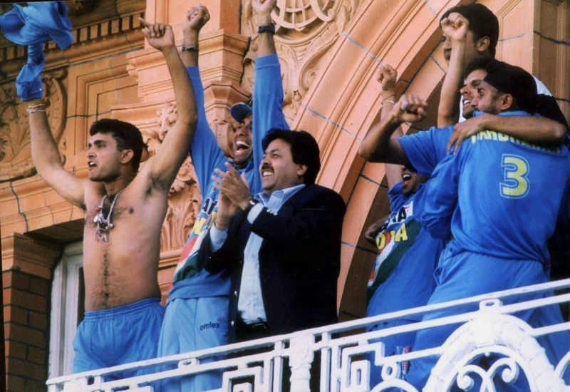 Sourav Ganguly in Lord&#039;s Balcony