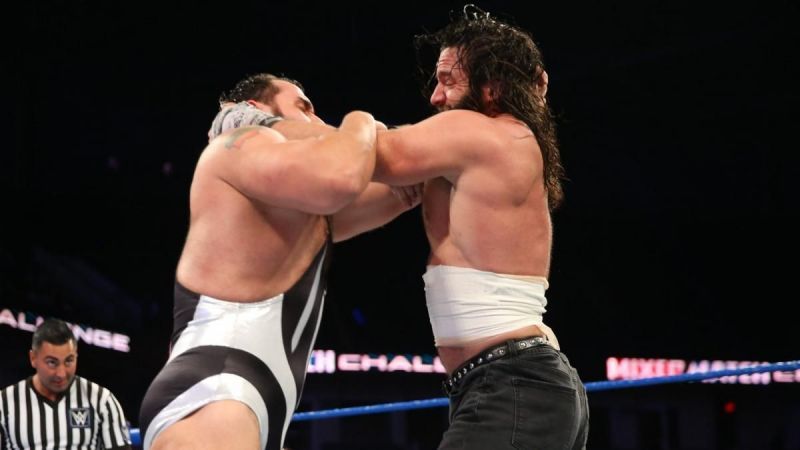 Rusev vs Elias Mixed Match challenge