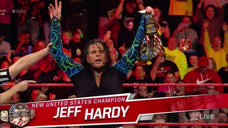 Jeff Hardy wins the United States Championship on Raw 