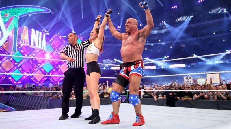 Image result for kurt angle wrestlemania 34