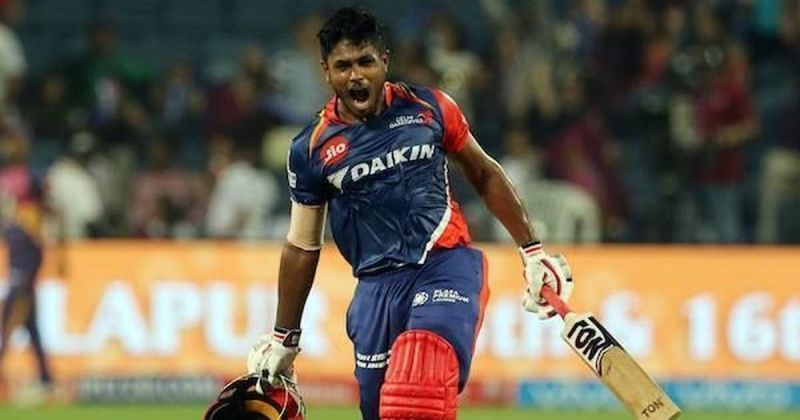 Sanju Samson after scoring a century for DD last year