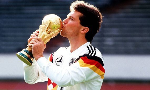 Former German captain with the World Cup 