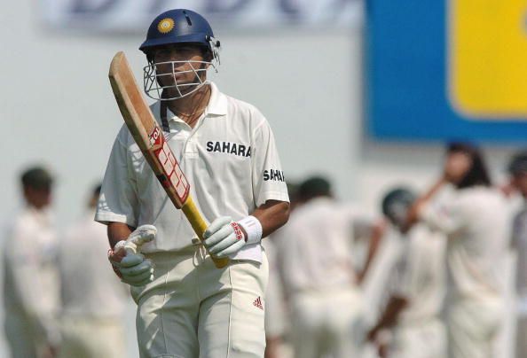Indian batsman Akash Chopra leaves the f