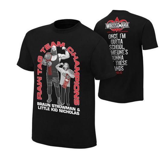 Braun Strowman & Nicholas get new merchandise, in light of their recent RAW Tag Team Championship-winning performance