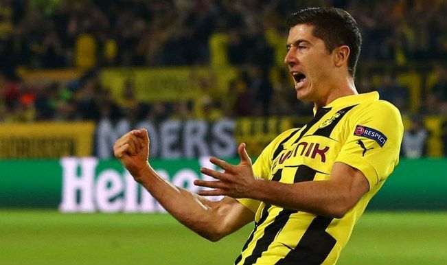 Image result for lewandowski dortmund vs madrid