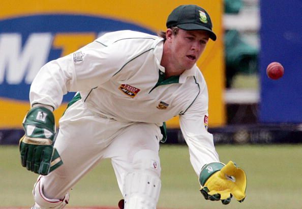 De Villiers was pushed to do wicket-keeping in only his second game
