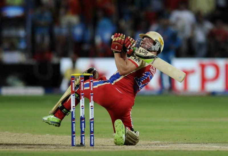 The lap shot or leg side hoick is a shot that only de Villiers has perfected