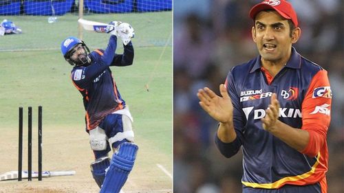 Image result for gautam gambhir and rohit sharma