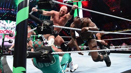 Titus O'Neil in the Greatest Royal Rumble Match