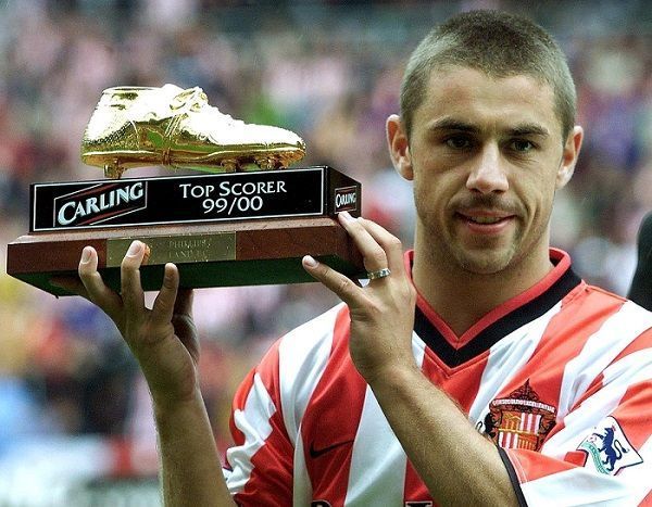 Kevin Phillips with his Golden Boot trophy.