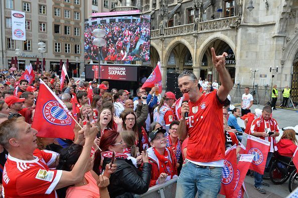 FC Bayern Muenchen Celebrate Winning The Bundesliga