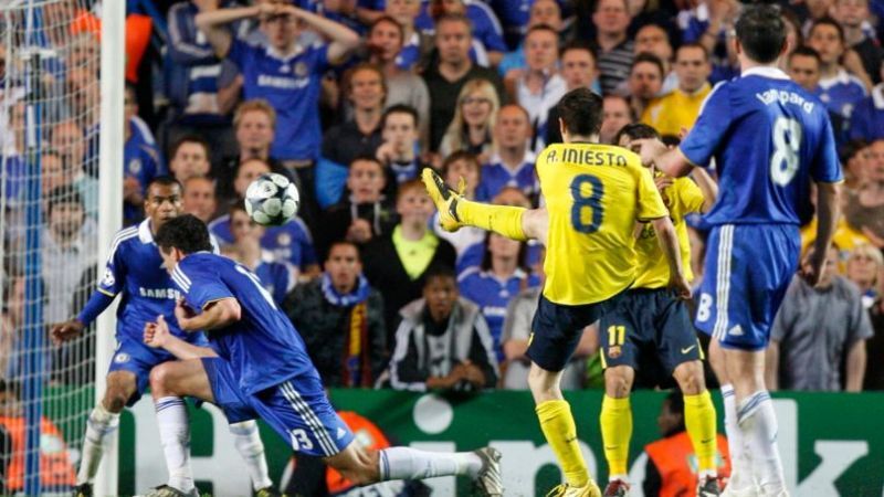 Iniesta's famous goal at Stamford Bridge in 2009