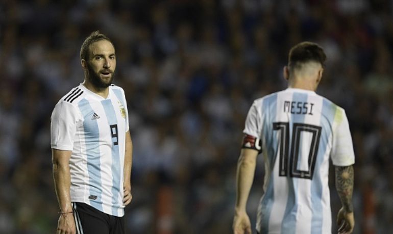 Higuain was once again overshadowed by Messi