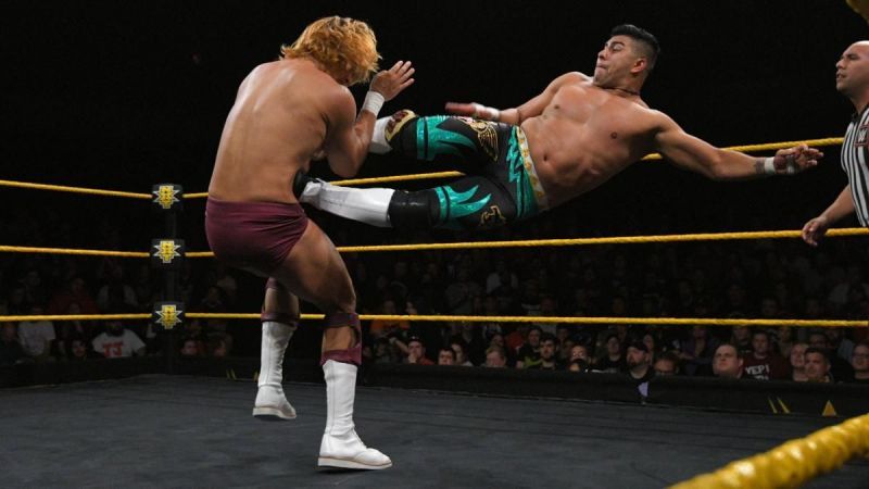 Raul Mendoza impressed but could not defeat Kona Reeves