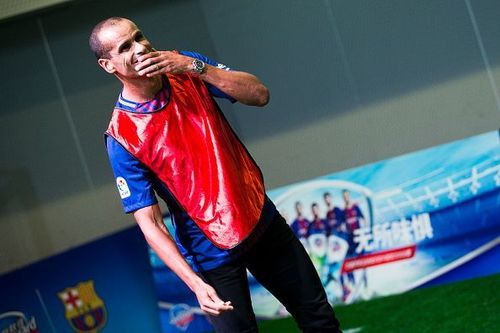 Former Brazilian Footballer Rivaldo Visits Shanghai