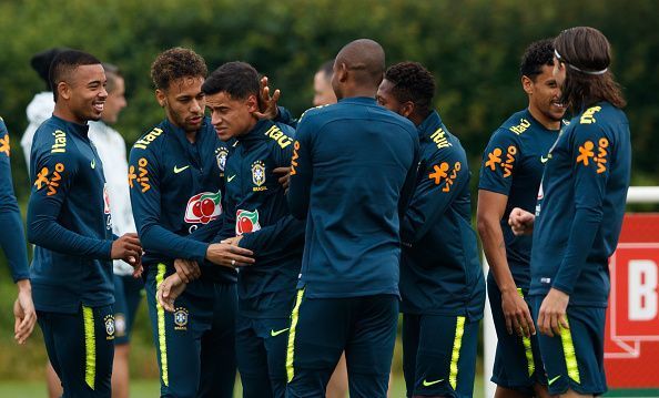 Brazil Training and Press Conference - Enfield Training Ground