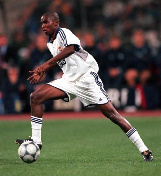 Samuel Eto'o with Real Madrid as a youngster