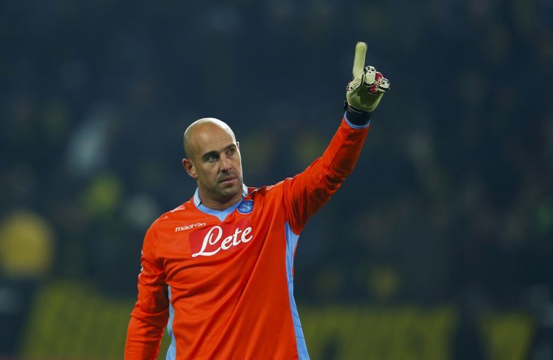 The Spaniard guarded the Napoli net with great aplomb